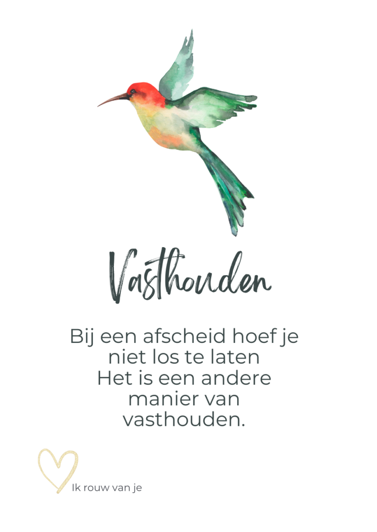 Kaart Ik rouw van je