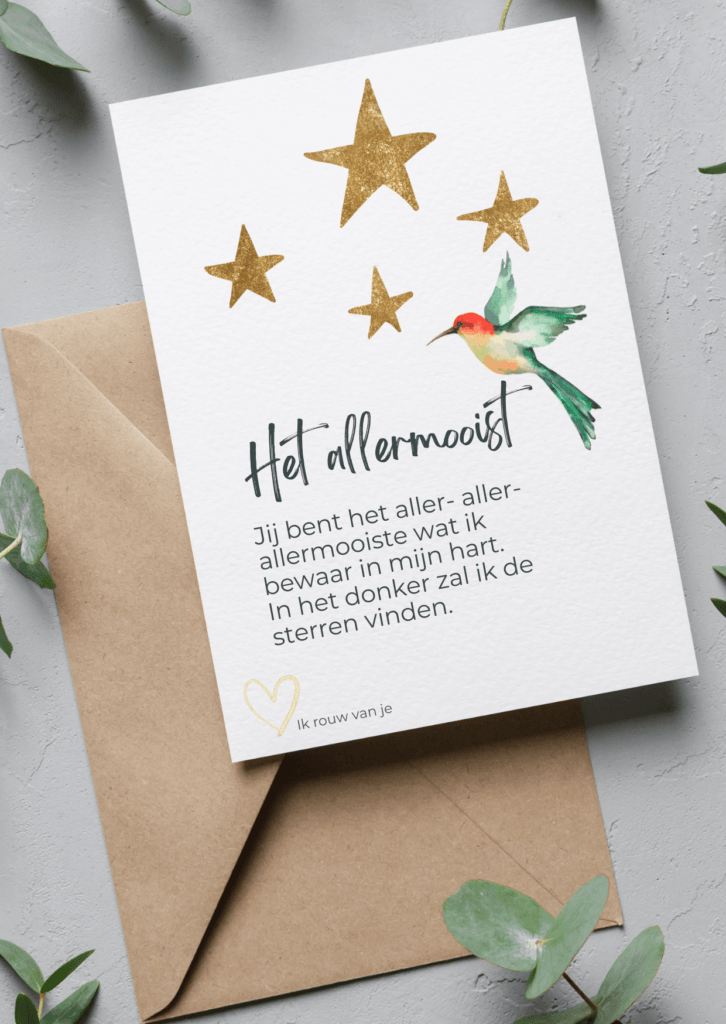 Kaart Ik rouw van je
