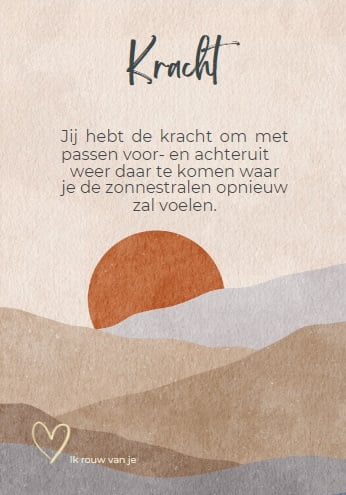 Kaart Ik rouw van je