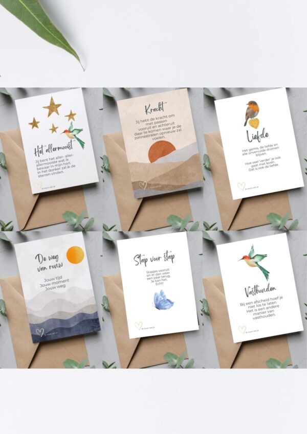 Kaartenset Ik rouw van je Kaartenset Ik rouw van je