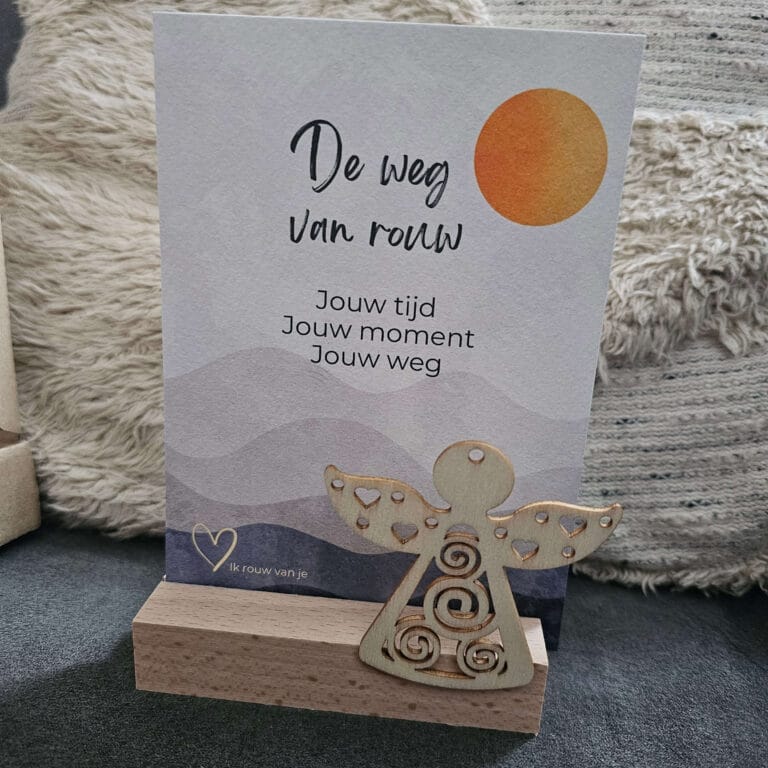 Kaartenhouder Ik rouw van je Troostkado