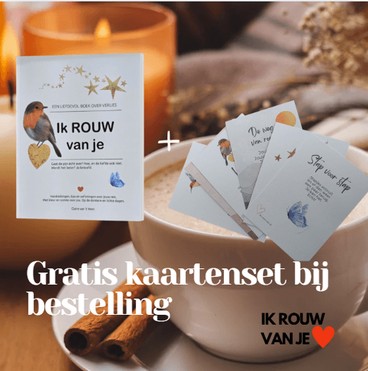 Actie Ik rouw van je gratis kaartenset bij bestelling 10 t/m 19 oktober 2025
