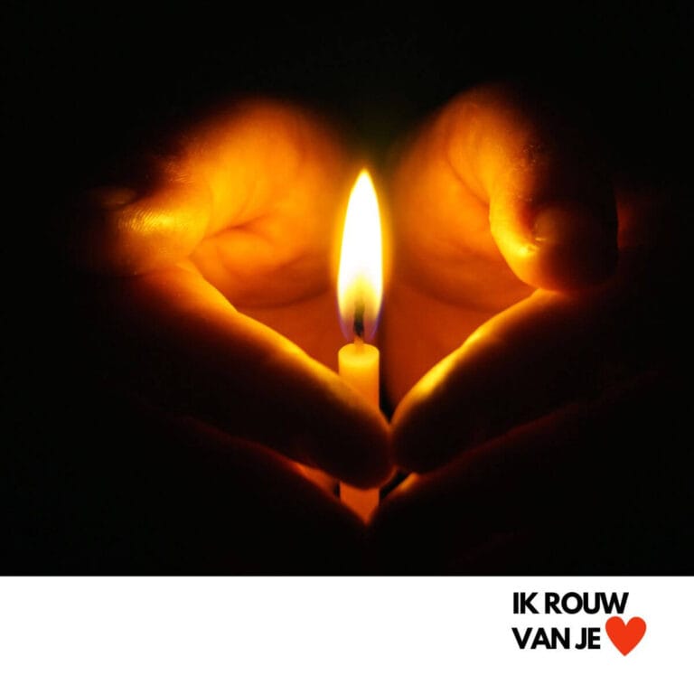 Kaars branden Ik rouw van je